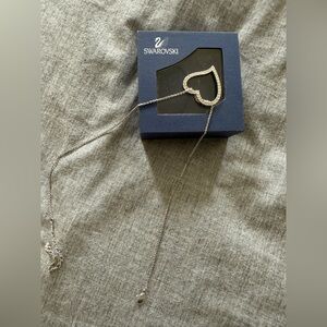 Swarovski Silver Heart Pendant Necklace NEW